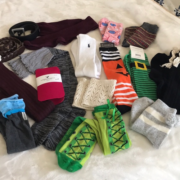 American Eagle Outfitters Accessories - Bundle of Socks/women’s Belts
